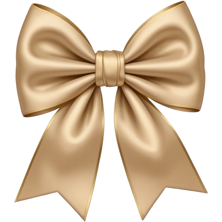 Beige bow emoji