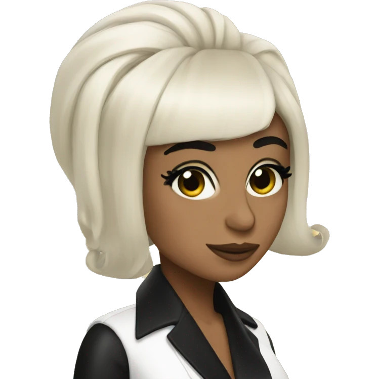 Lady Gaga black hair  emoji