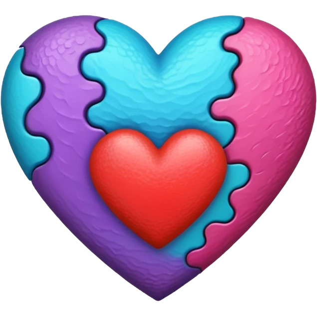 Funky heart emoji