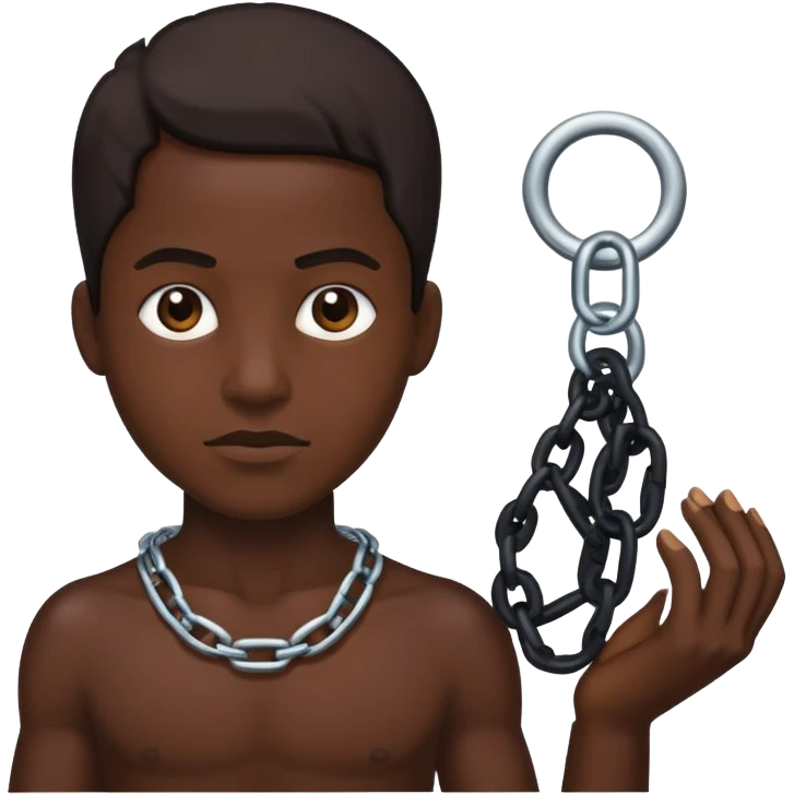 a slave emoji