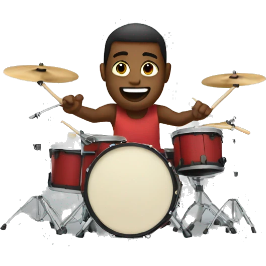 Guy drumming emoji