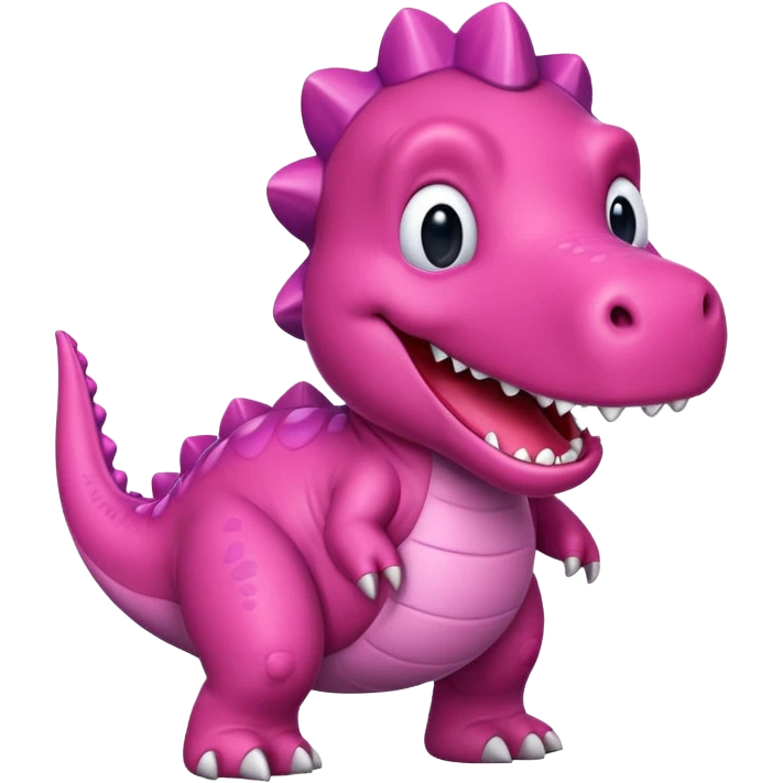 Barney the pink dinosaur emoji