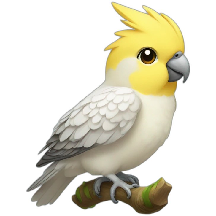 cute-yellow-cockatiel emoji