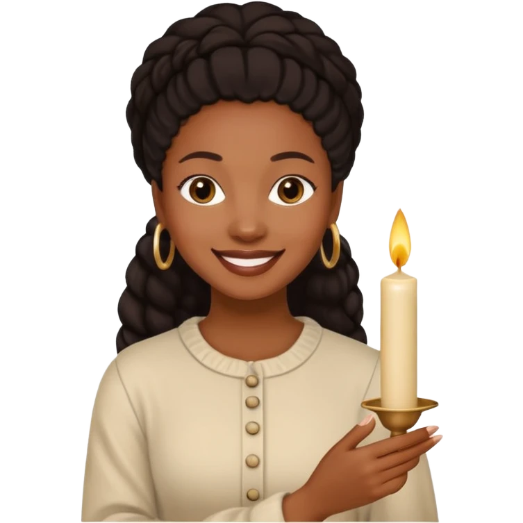 Candle Maker black woman emoji