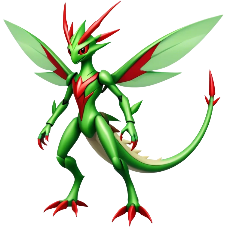  Cool Edgy Shiny Futuristic Ethereal Legendary Scizor-Kartana-Digimon-Schyther-Flygon-hybrid full body emoji