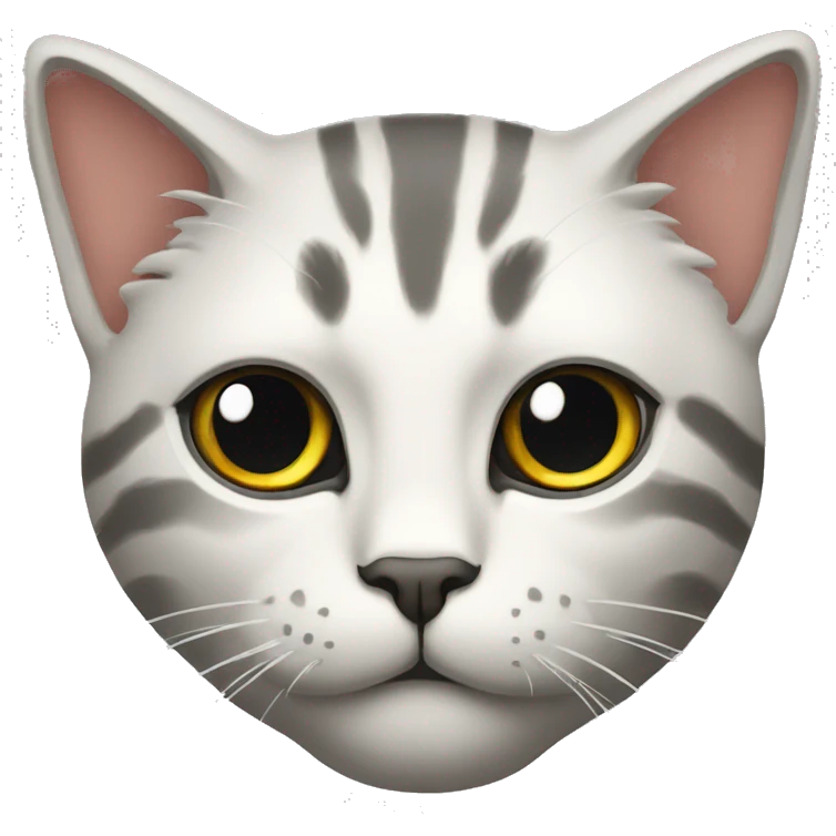 Katze mit halloschild emoji