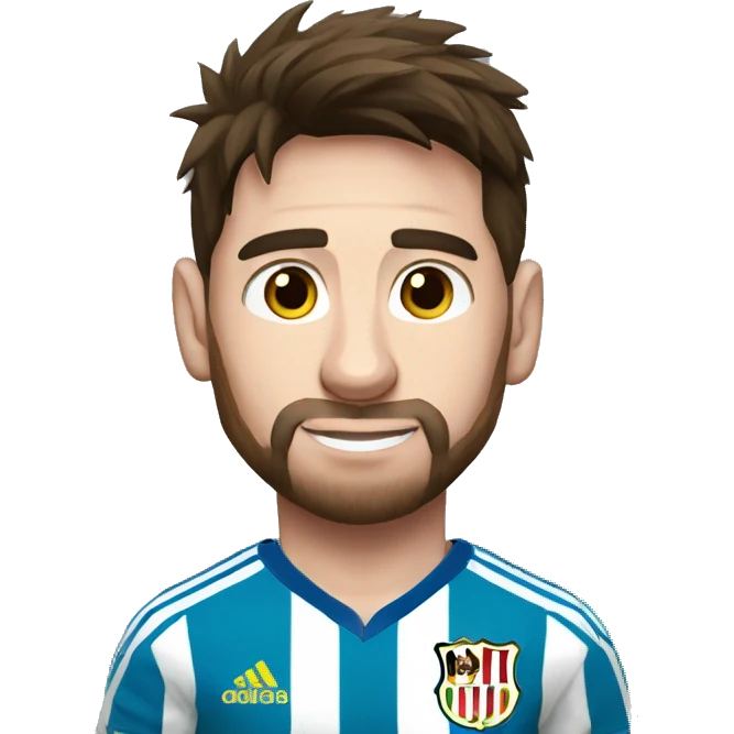 messi con la camiseta de la seleccion emoji