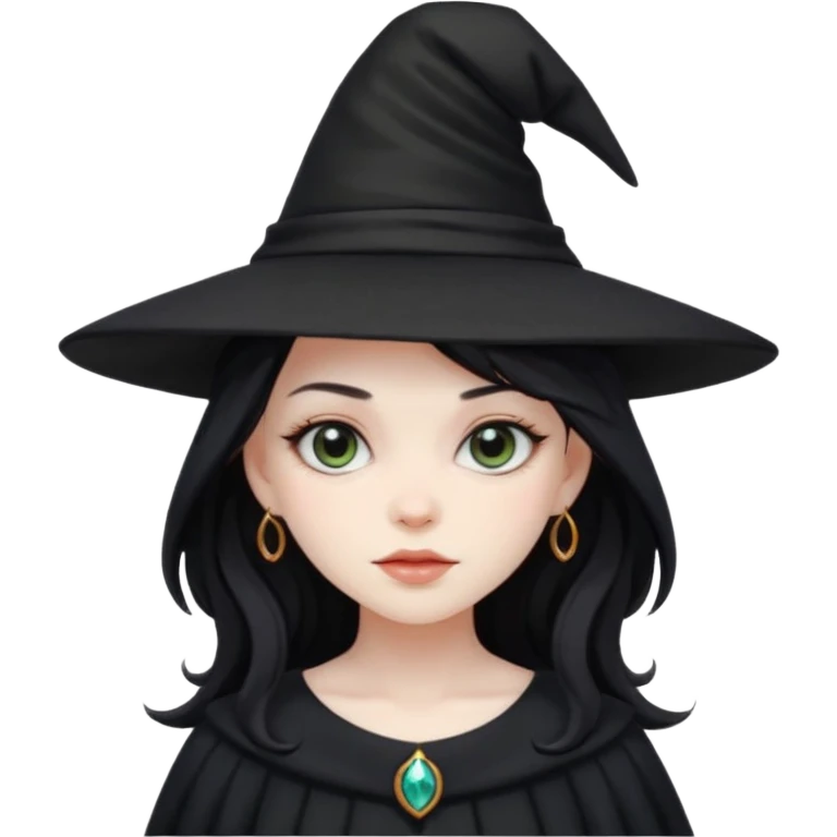 black witch girl emoji