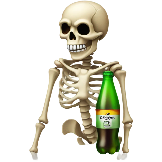 Carbonated skeleton emoji