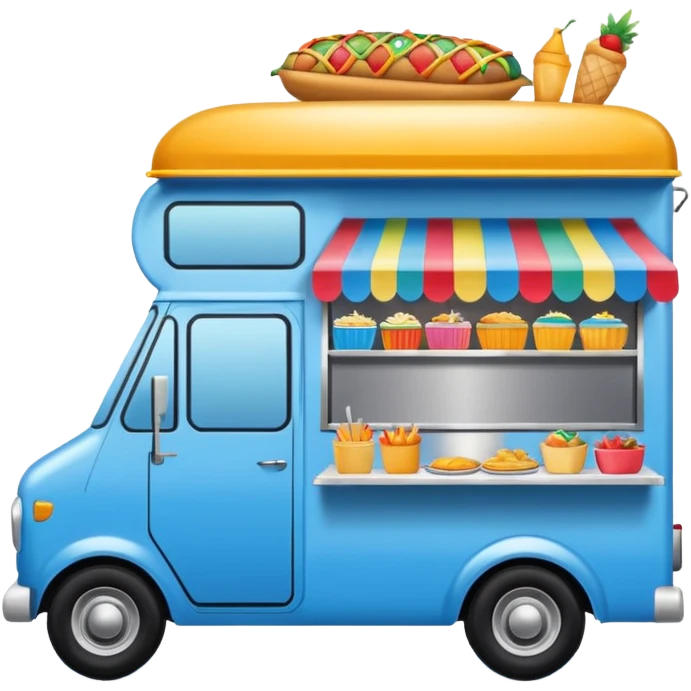 Festival Food Truck blue emoji