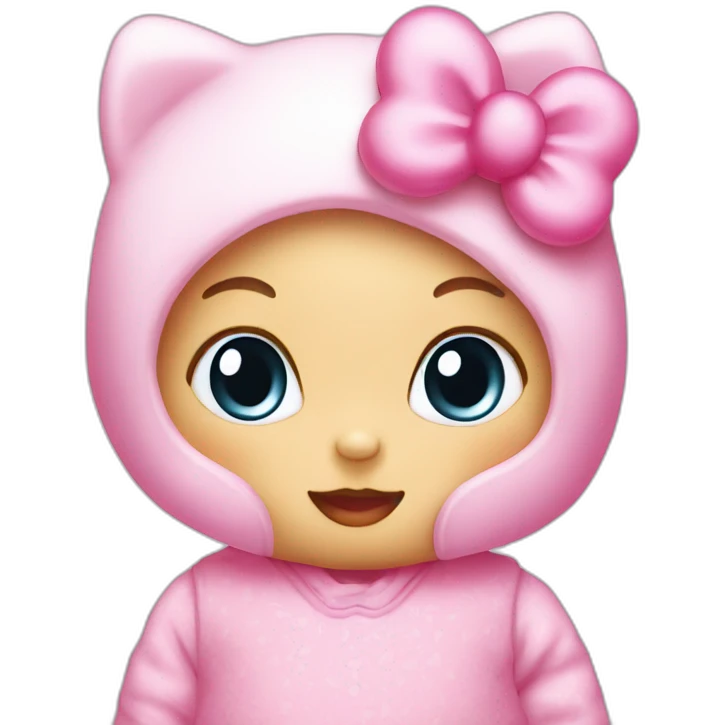 Hello kitty as a baby emoji