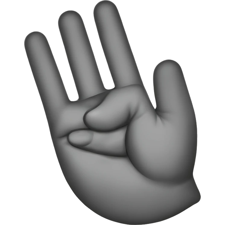 make the thumb go to the right and the two left fingers curve down into a C emoji