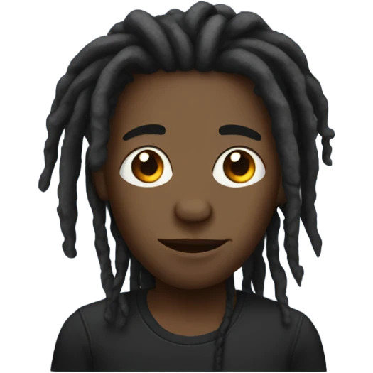 Black person with dreads emoji