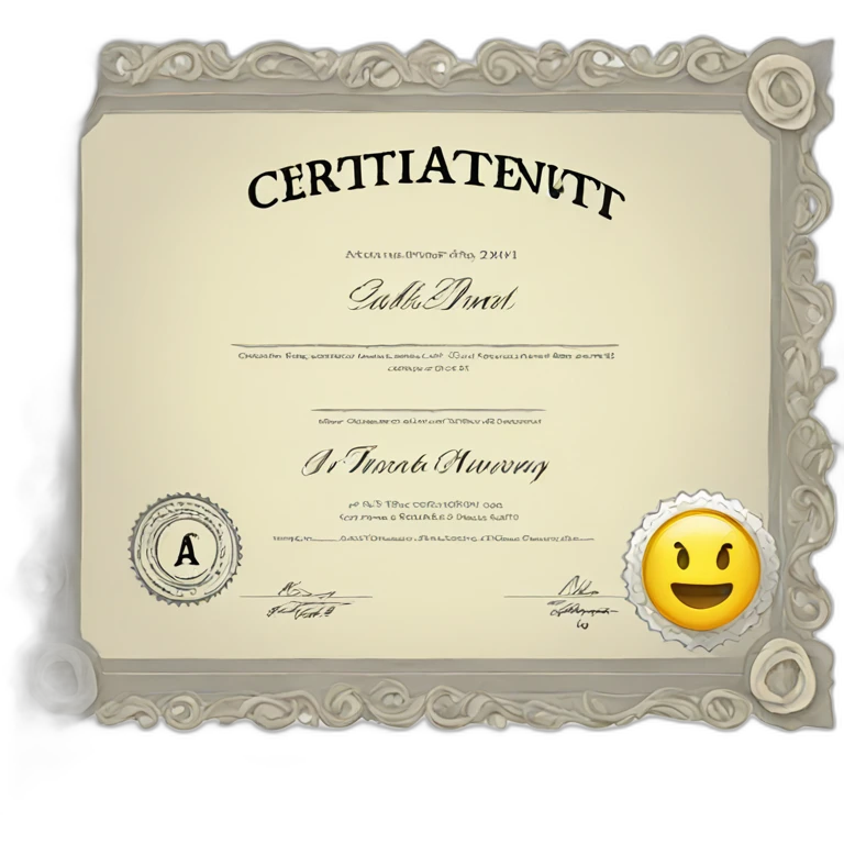 certificate emoji