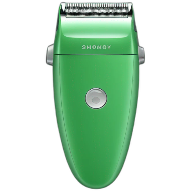 hair shaver green emoji