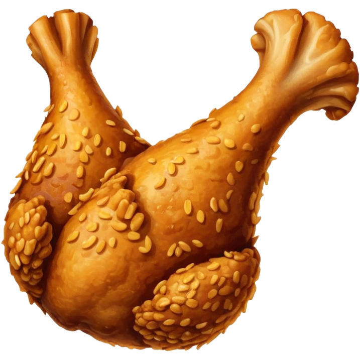 Fried chicken leg emoji