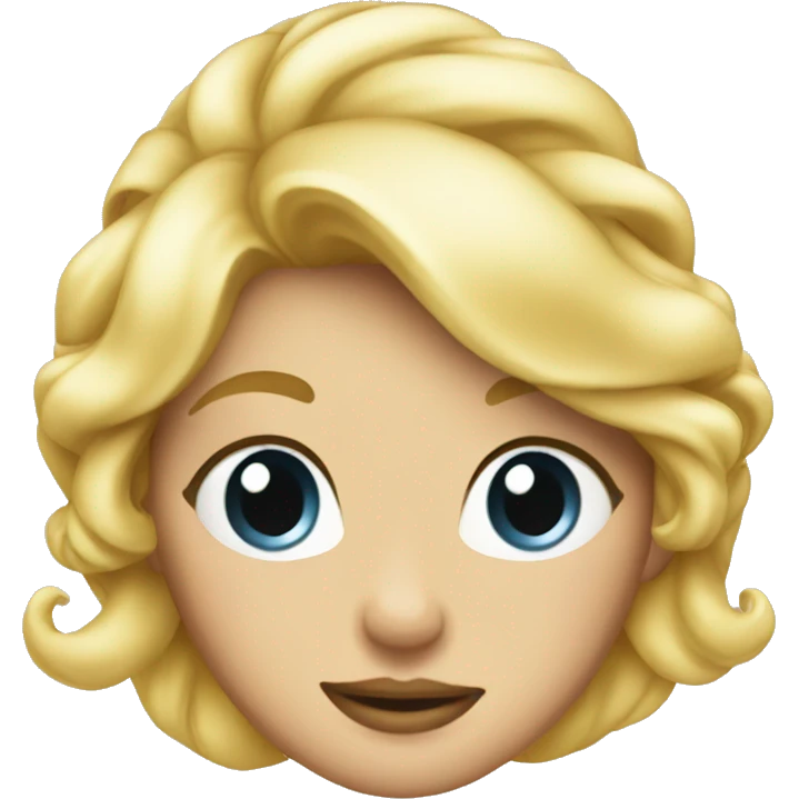 Blonde princess cocktail emoji
