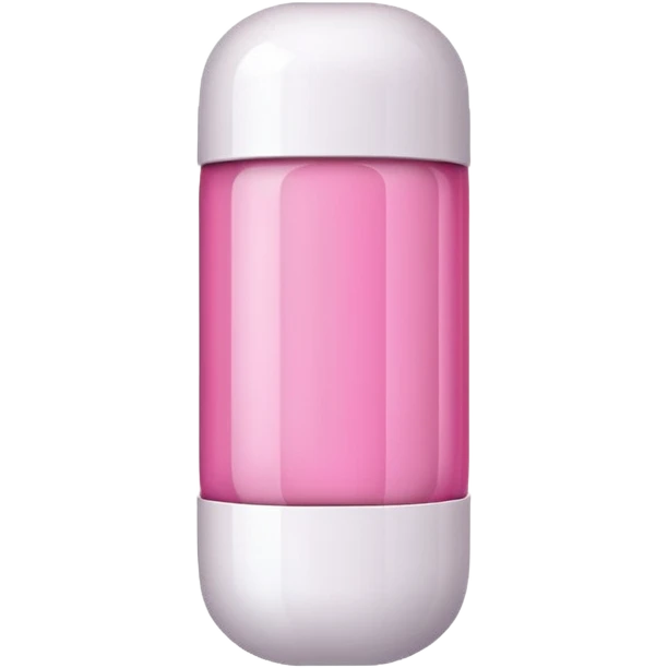 pink and white capsule emoji
