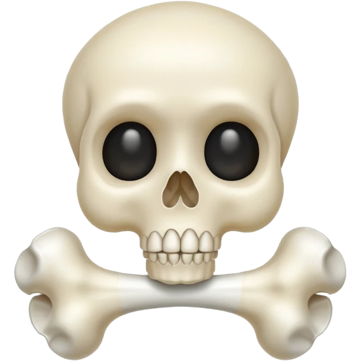 can you generate simple emoji about healthy bone make it cute emoji