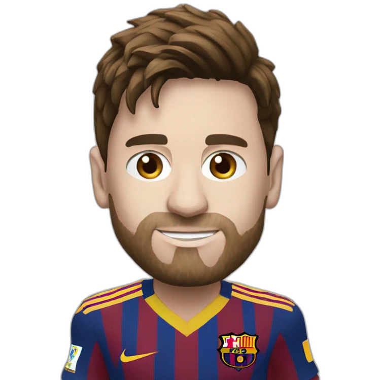 messi with the ballon dor emoji