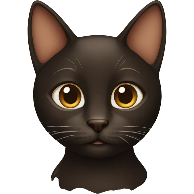 brown and black cat emoji