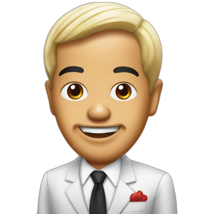president jokowi as mixue ice cream logo emoji