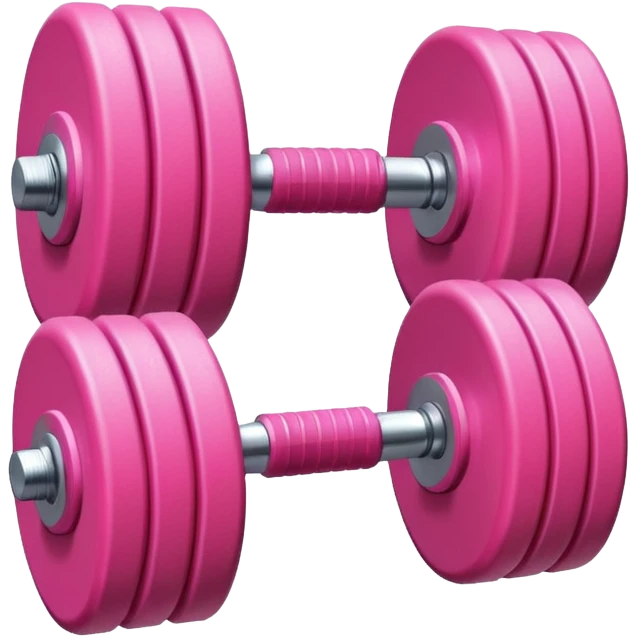 Pink dumbbell  emoji