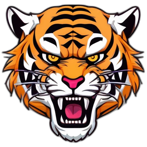 Angry tiger emoji
