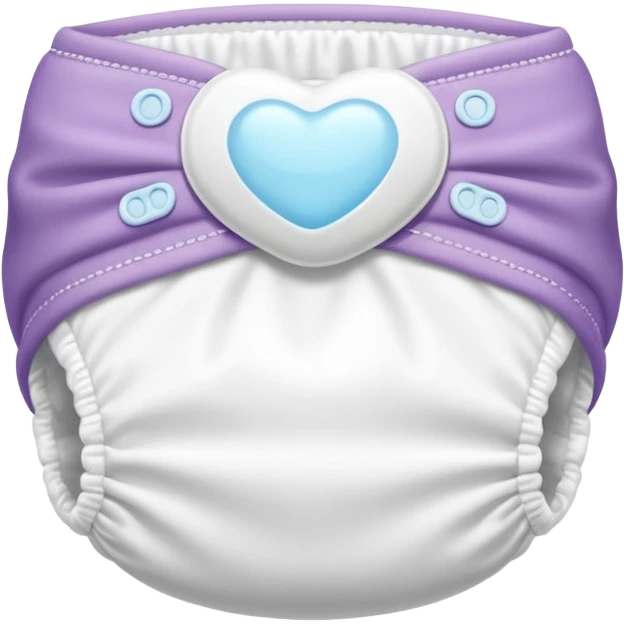 white baby diaper emoji