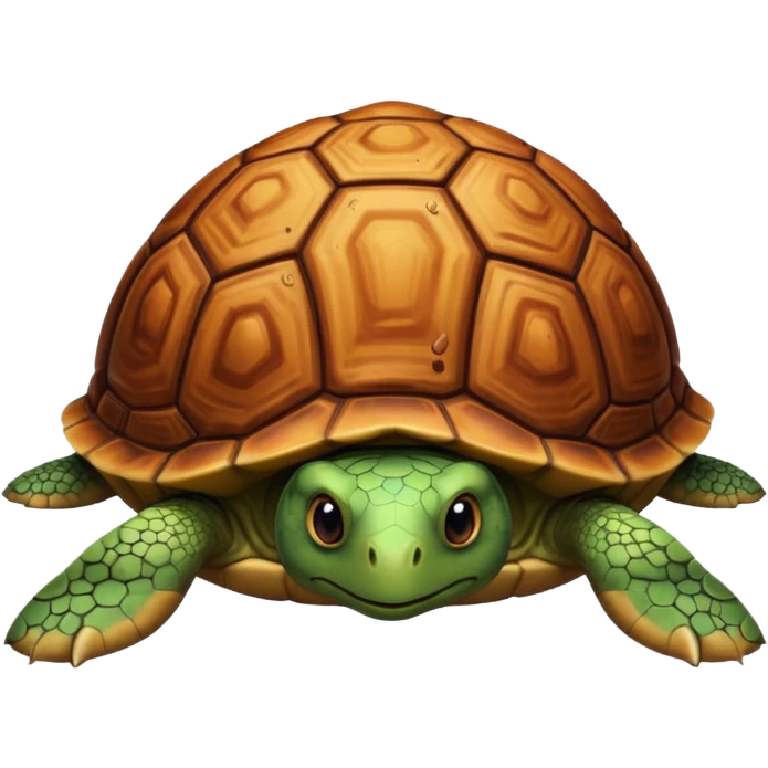 Turtle made of disgusting shit emoji
