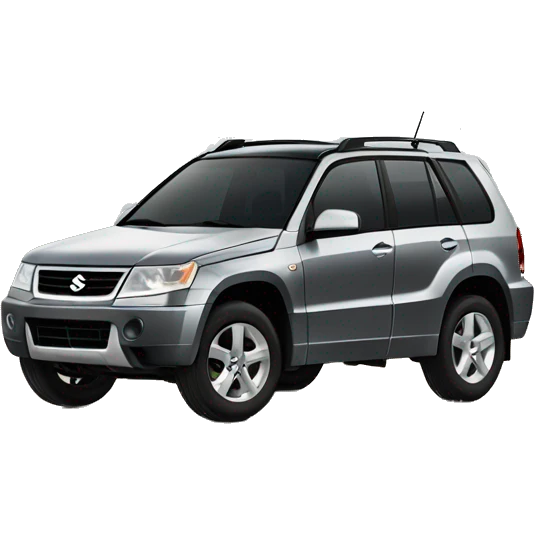 Grey Suzuki grand vitara 2005 tall with black tires  emoji