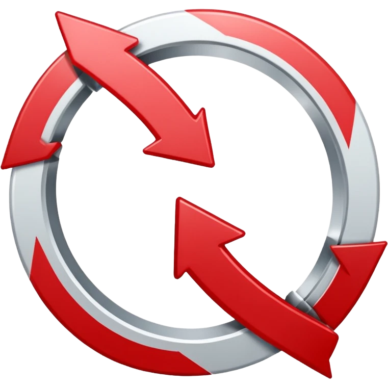 Prompt 15: "Is your backup plan."
Graphic: 🔄 Refresh/loop arrows icon (white with red highlights).
Animation: Arrows rotate smoothly.
Background: Transparent. emoji