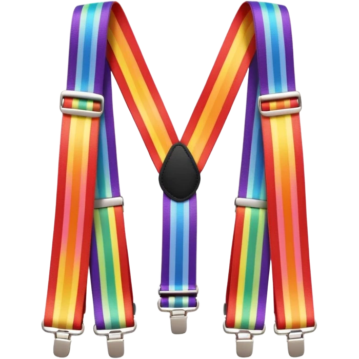 suspender rainbow emoji