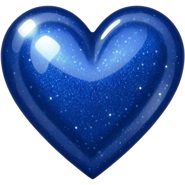 navy blue glitter heart emoji