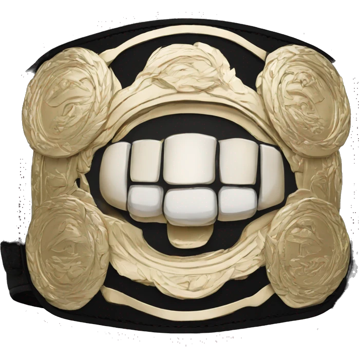 Bare Knuckle champion belt  emoji