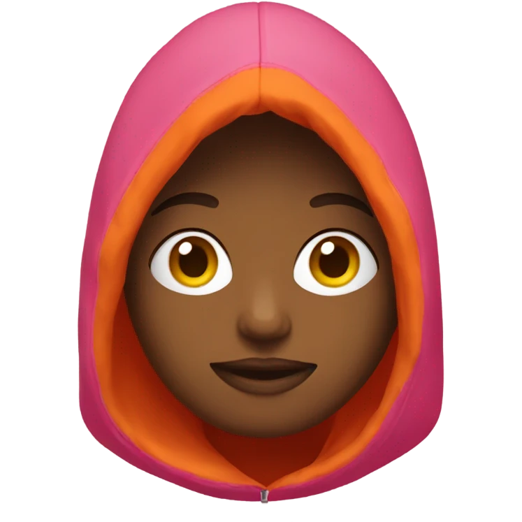 pink and orange hoodie  emoji