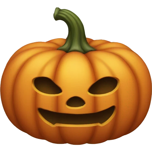 Plain Pumkin without a face emoji
