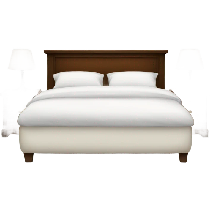 white bed with pillows emoji emoji