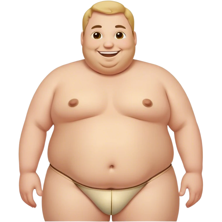 A fat guy stripper emoji