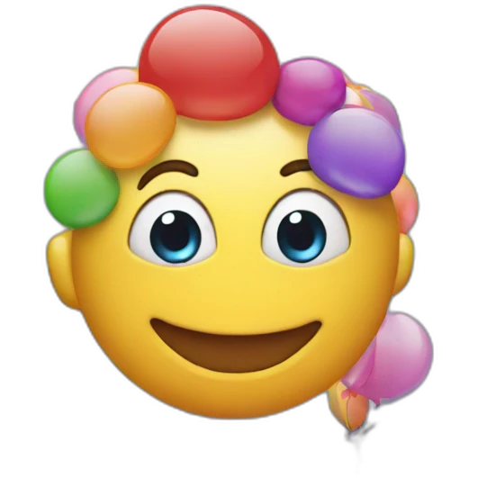 happy birthday in a computer emoji