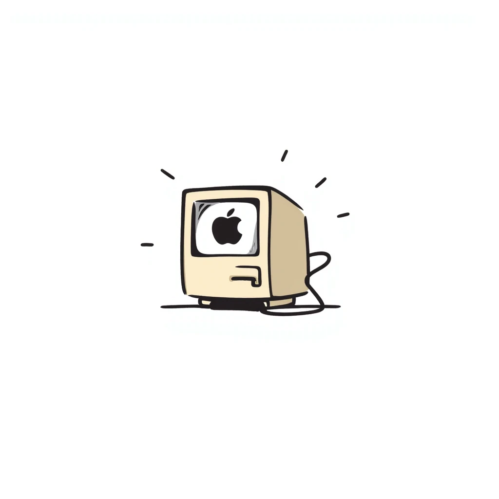old Macintosh computer emoji