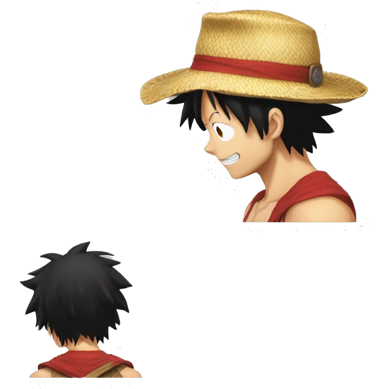 Une fille a la peau noir Monkey.D Luffy emoji