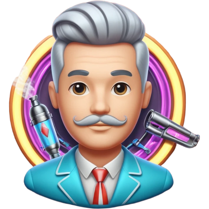 pay attention only to the image. ignore the text. for the logo/image create a mixture of classic 50s/60s barber feel that youd get from a barber bar. But then add that modern, hyperreastic, futuristic, neon, smoke, bricks, and more to create an epic logo that men in their 30s will really connect to emoji