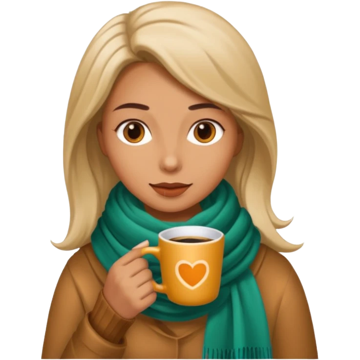 Kedi bayan kahve emoji