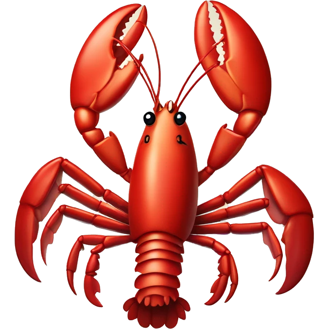 Lobster holding a red heart in it’s claws emoji