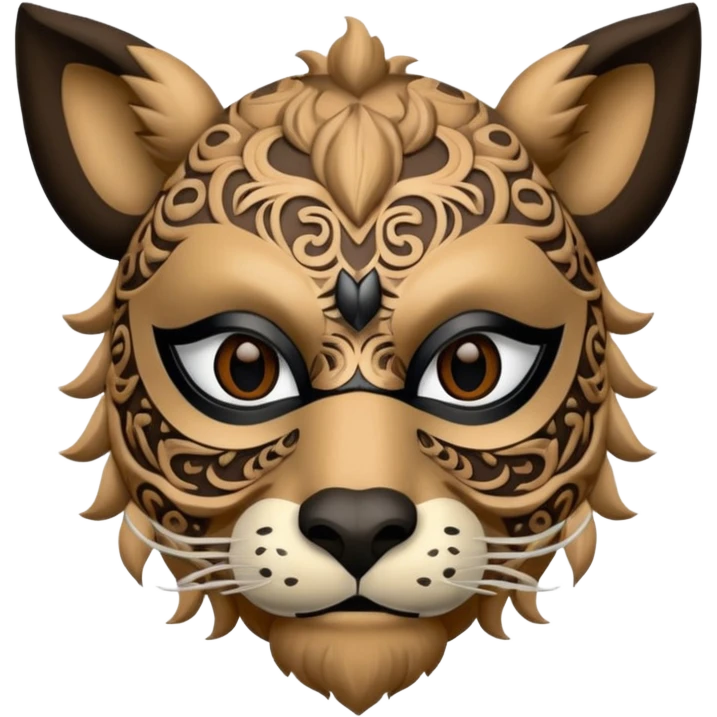 human waring animal face mask
 emoji