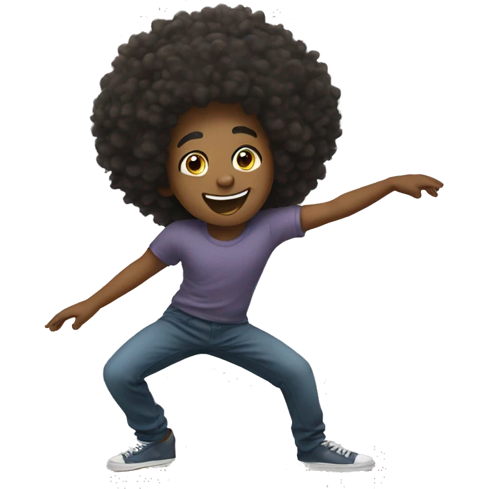 dancing fro emoji