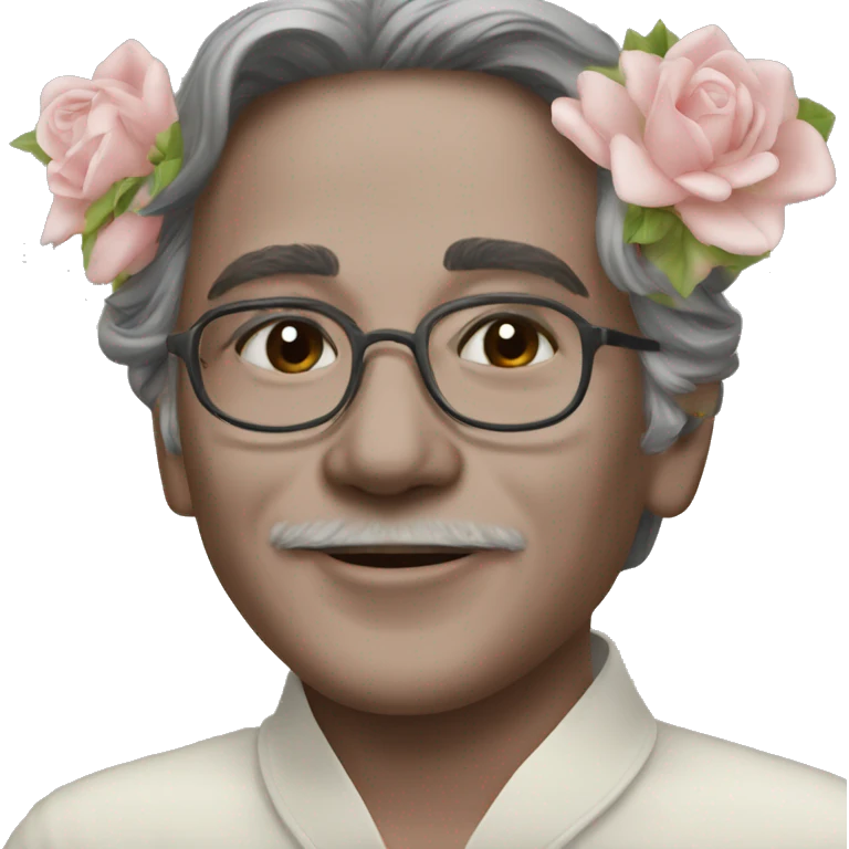 Bunga matahari yang terbuat dari api emoji