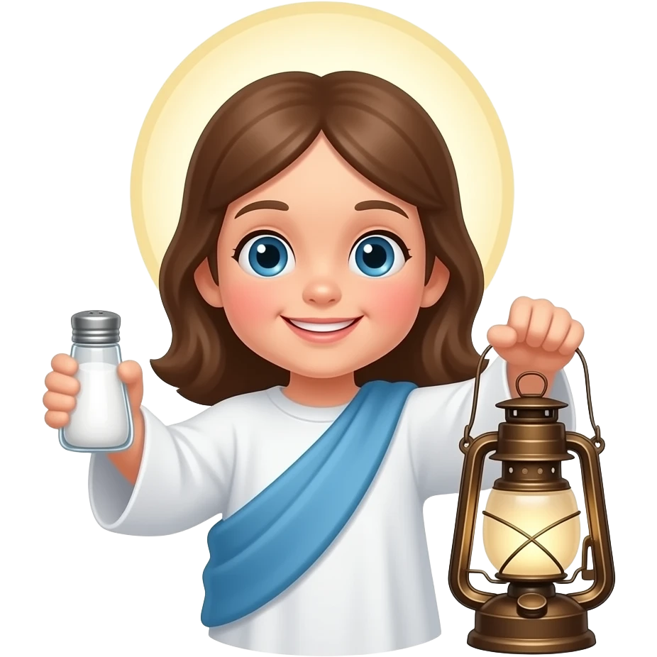 Christian cute salt and light emoji