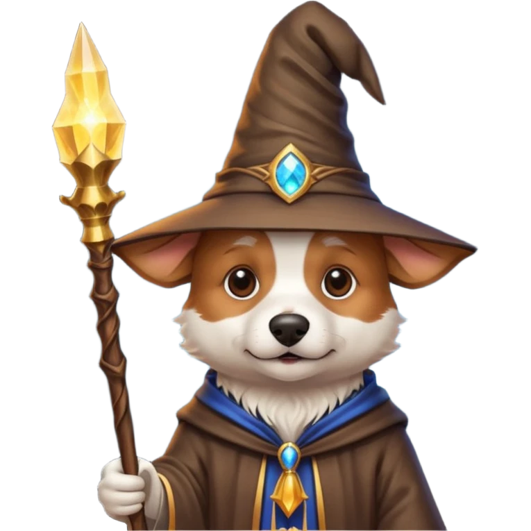 Dog wizard emoji